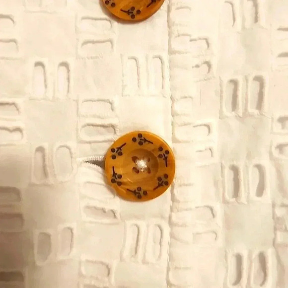 Anthropologie Belted Eyelet Lace Button Front Romper-size 10-NWOT-Never worn🤍 - Picture 5 of 9